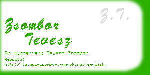 zsombor tevesz business card